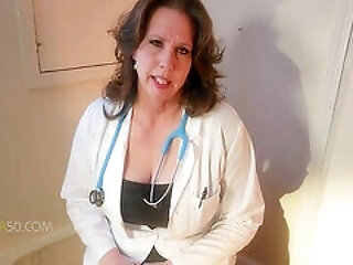 A Sexy Mature Milf Doctor Examines A Young Man And His Curved Cock And Gives Him An Anatomy Lesson Hell Never Forget